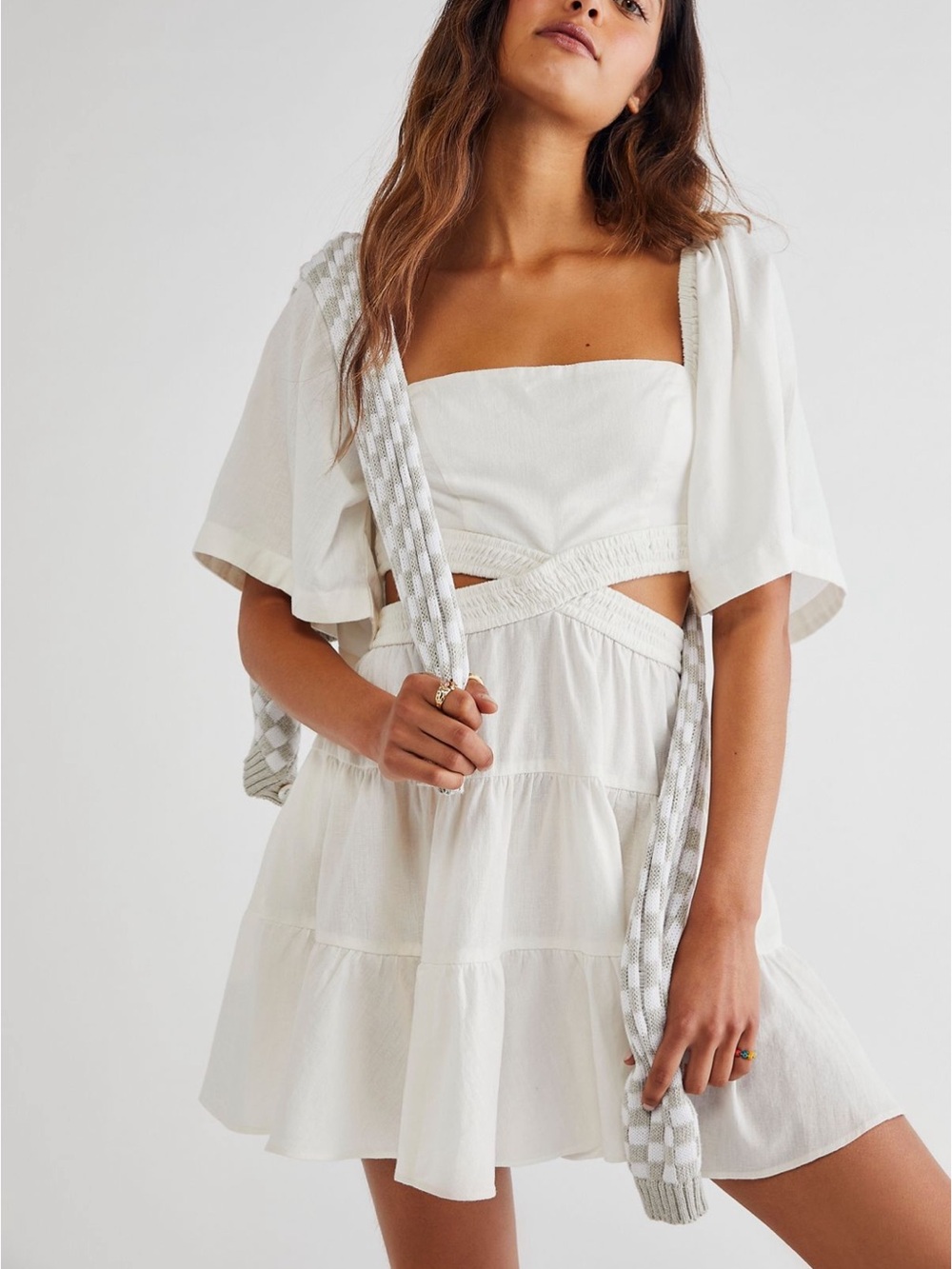 Free People Cross of Sun Mini Dress